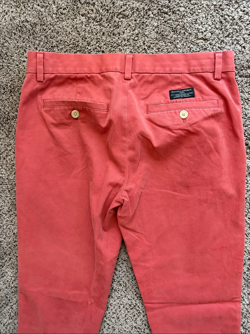 Banana Republic Men's Coral Chino Pants